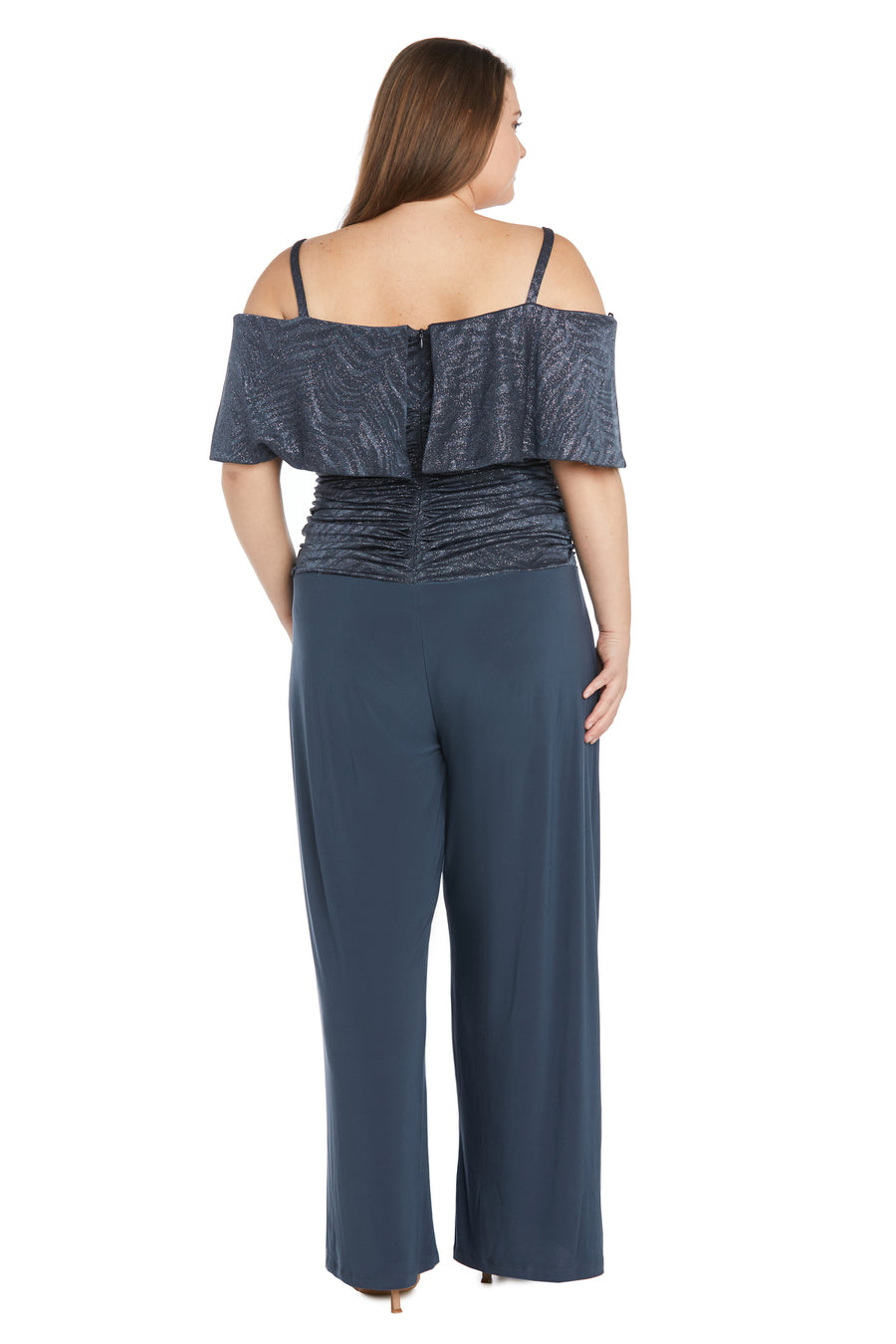 Jumpsuit Plus Size Ruched Jumpsuit Charcoal