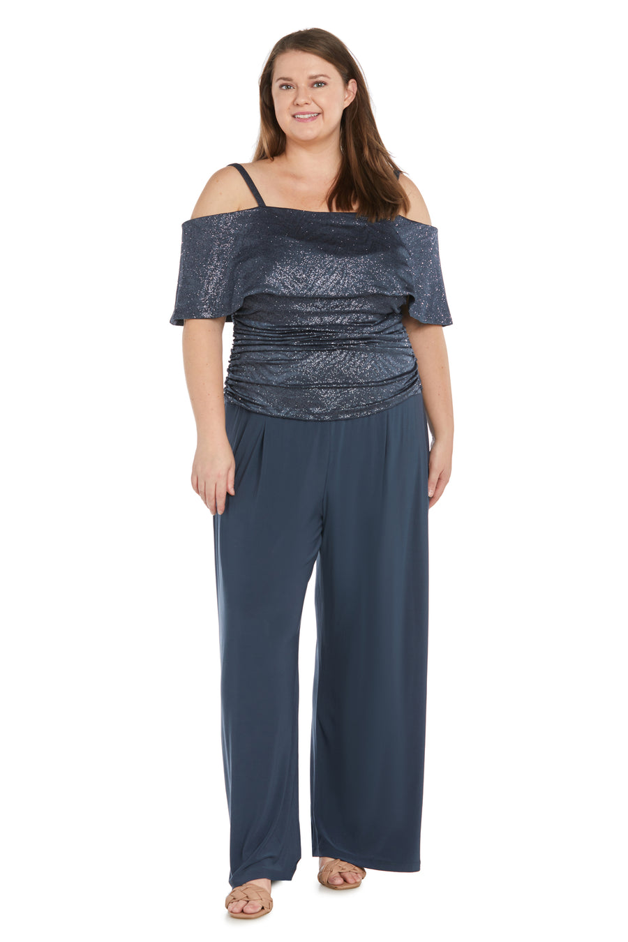 Jumpsuit Plus Size Ruched Jumpsuit Charcoal