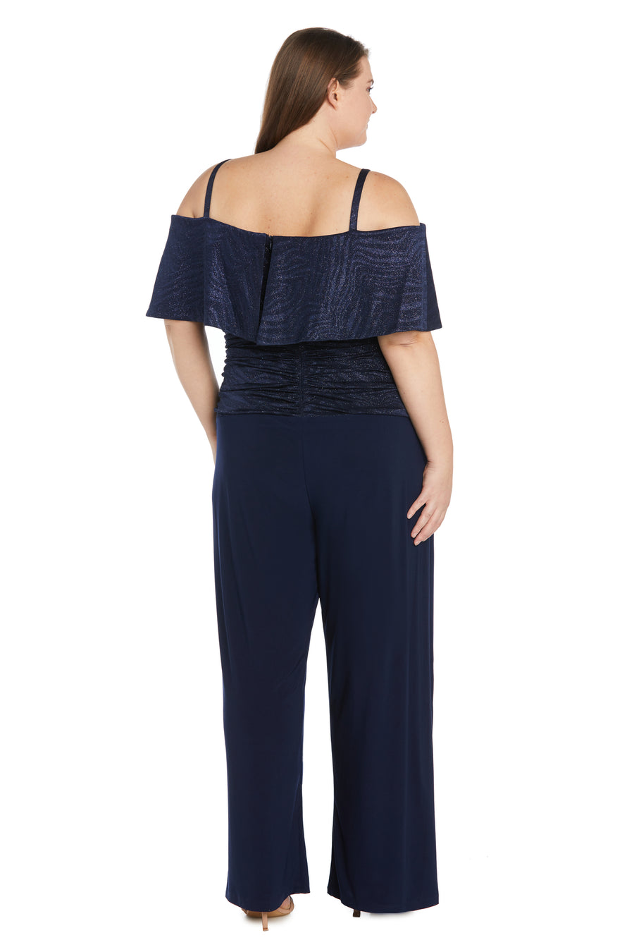 Jumpsuit Plus Size Ruched Jumpsuit Navy