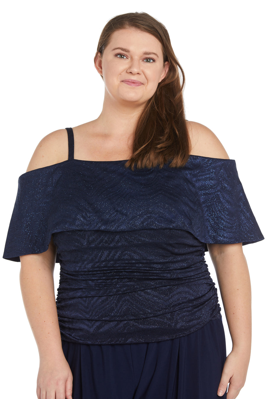 Jumpsuit Plus Size Ruched Jumpsuit Navy