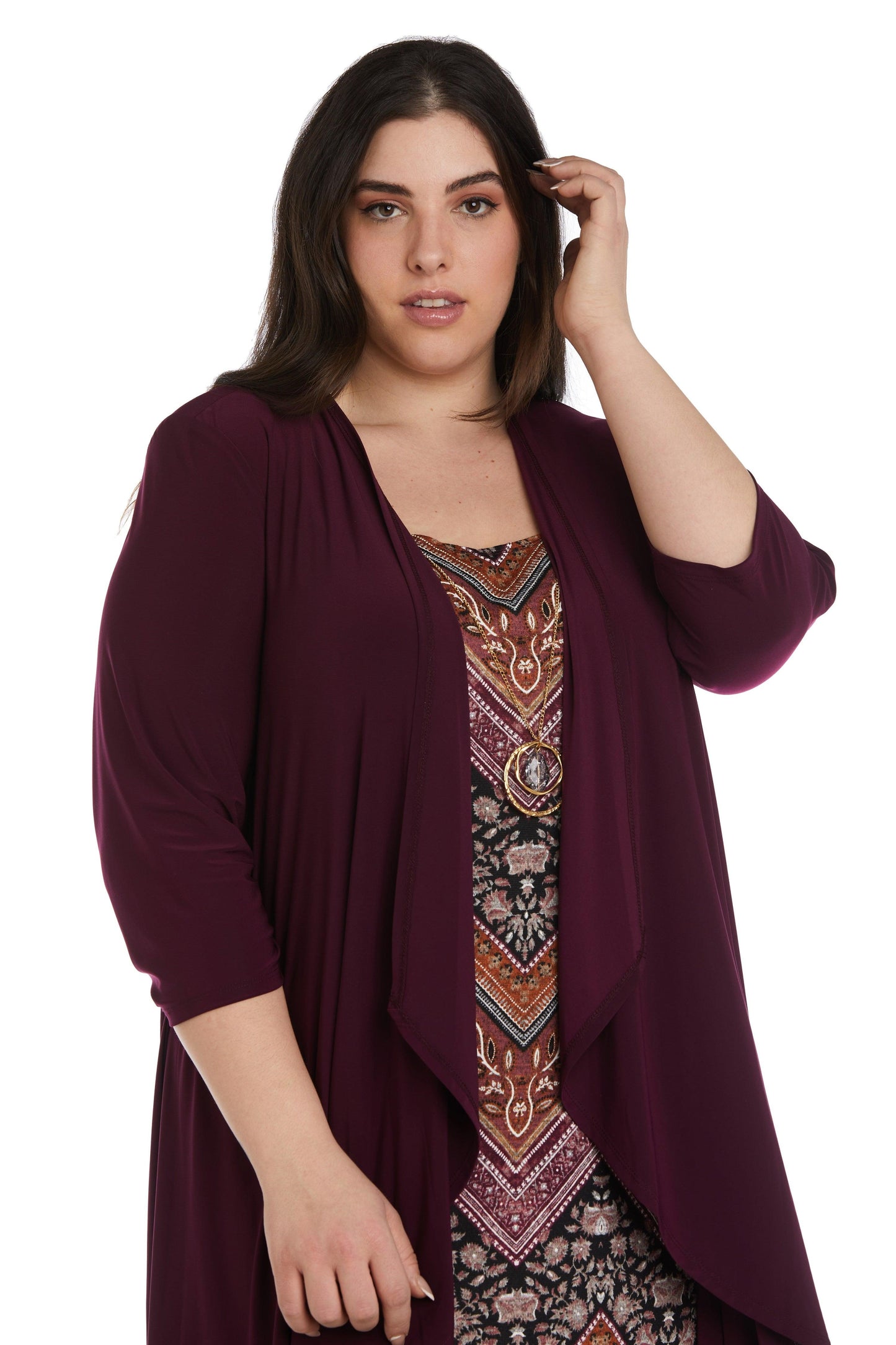 R&M Richards 9127W Short Two Piece Plus Size Dress