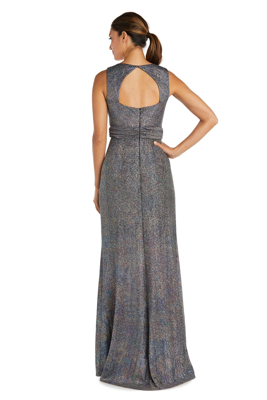 Formal Dresses Long Front Slit Evening Formal Petite Dress Multi