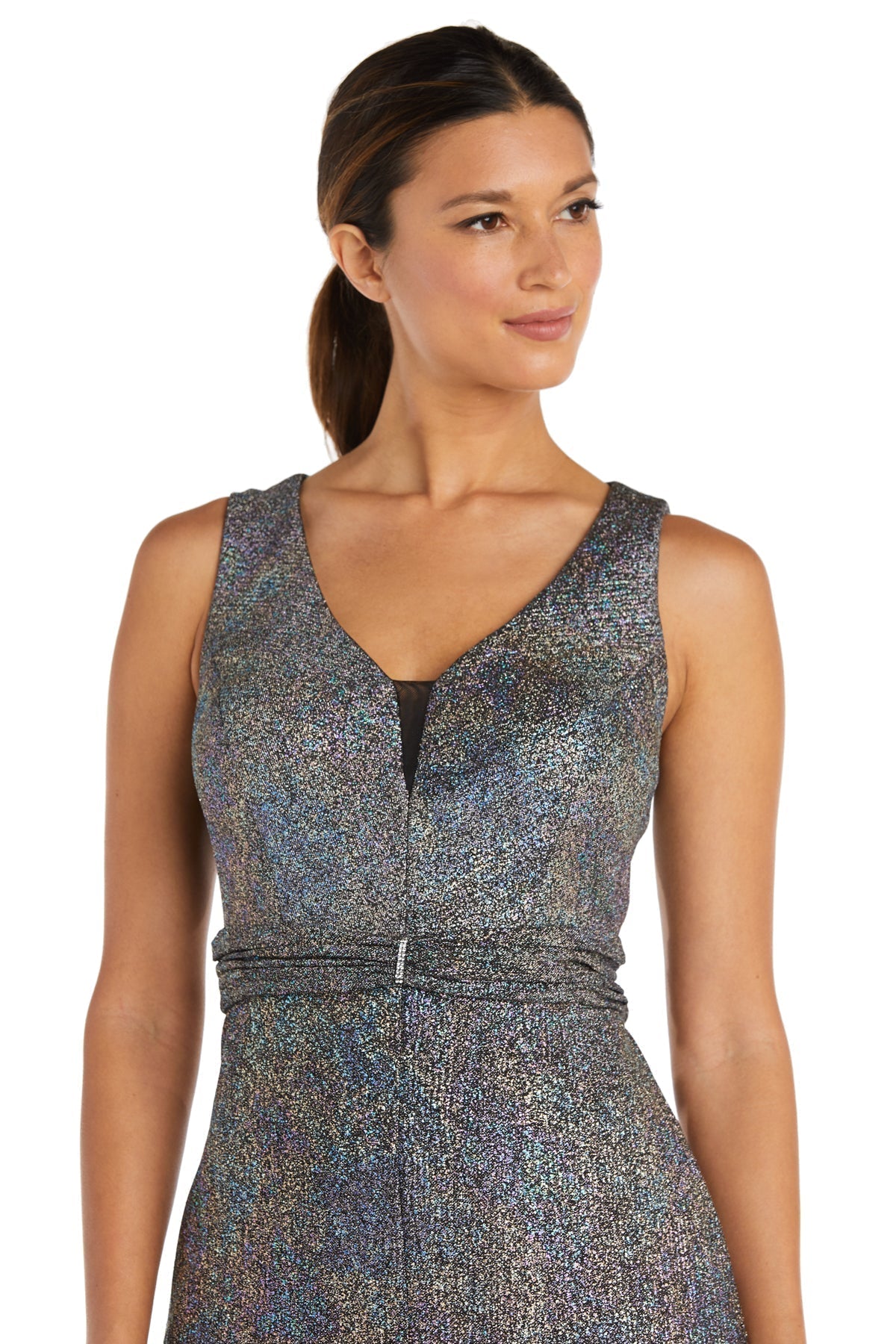 Formal Dresses Long Front Slit Evening Formal Petite Dress Multi