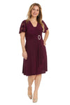 Cocktail Dresses Short Cocktail Cascade Dress Merlot
