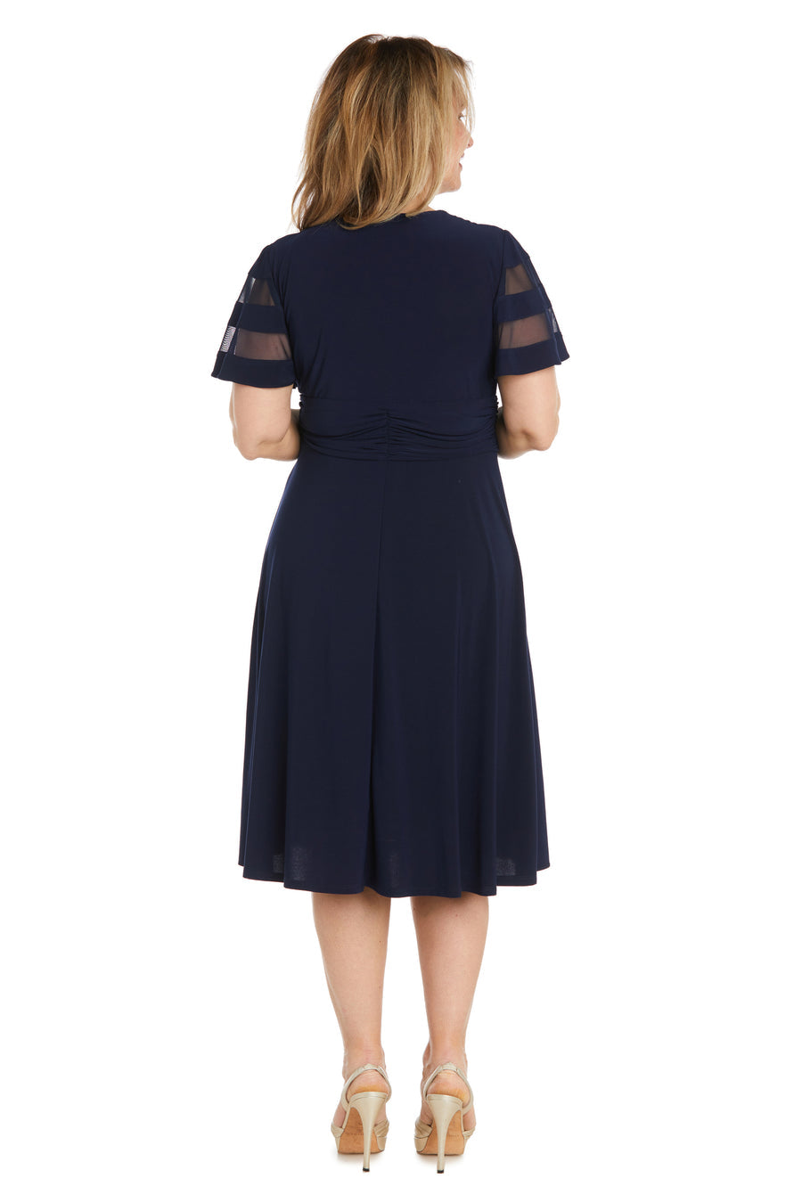 Cocktail Dresses Short Cocktail Cascade Dress Navy