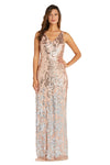 R&M Richards 9131 Long Sleeveless Formal Ombre Gown
