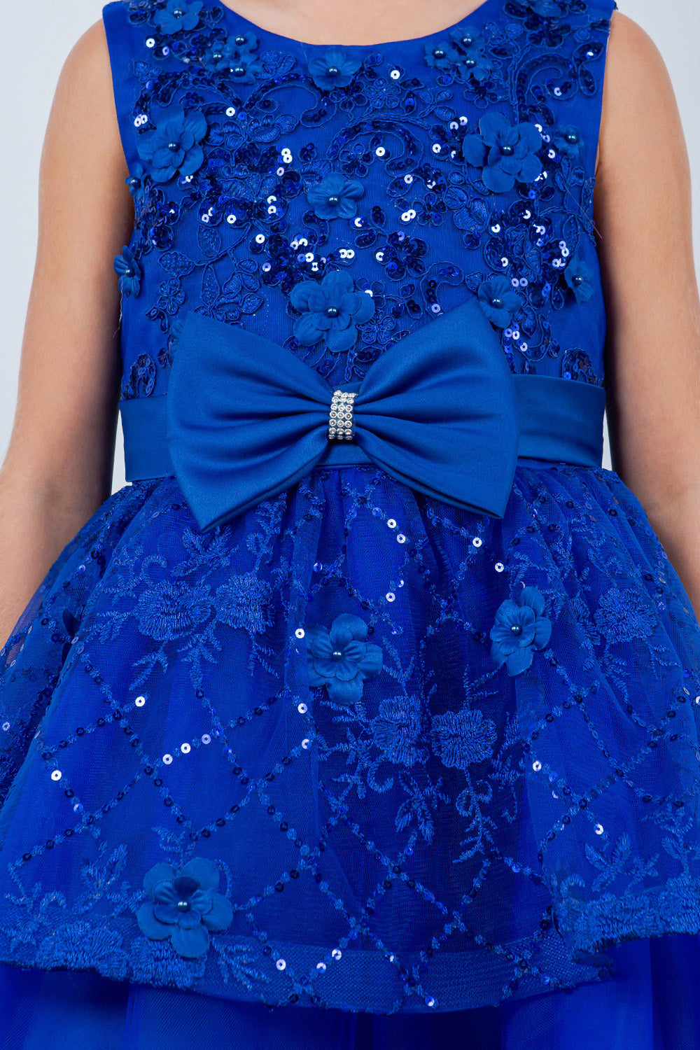 Flower Girl Dresses A Line Short Sequin Applique Flower Girl Dress Royal