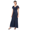 Formal Dresses  Long Formal Capelet Dress Navy