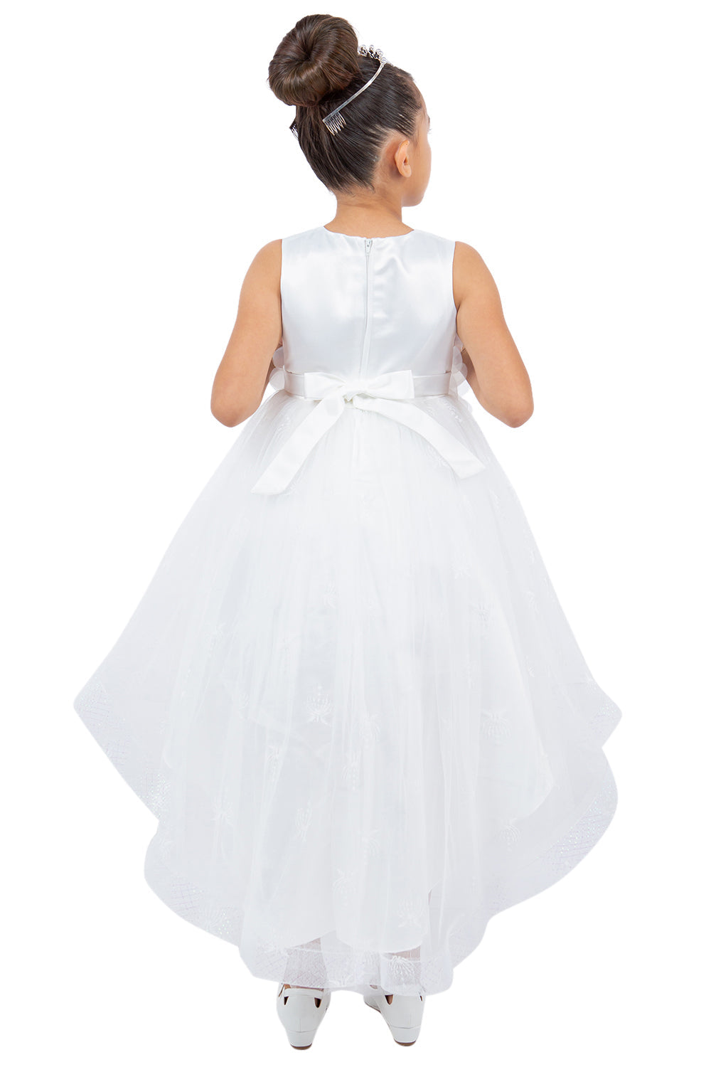 Flower Girl Dresses Lace High Low Flower Girl Dress White