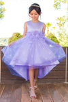 Flower Girl Dresses Lace High Low Flower Girl Dress Lilac