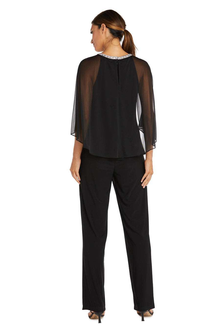 R&M Richards 9144 Formal Chiffon Capelet Top