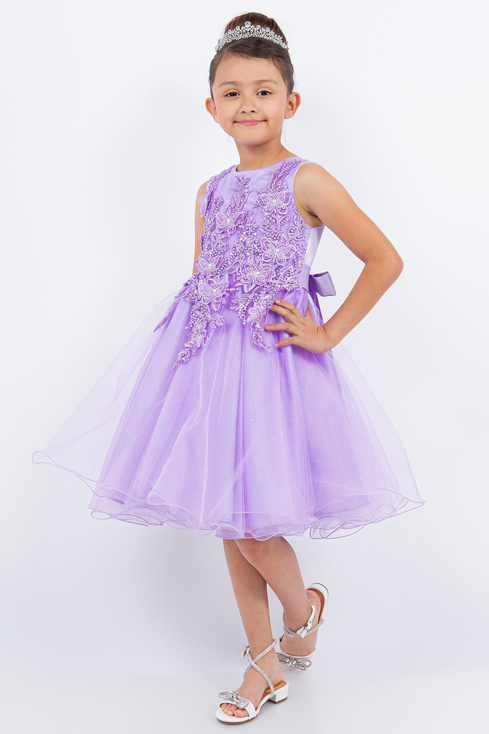 Flower Girl Dresses Short Applique Flower Girl Dresses Lilac
