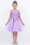 Flower Girl Dresses Short Applique Flower Girl Dresses Lilac