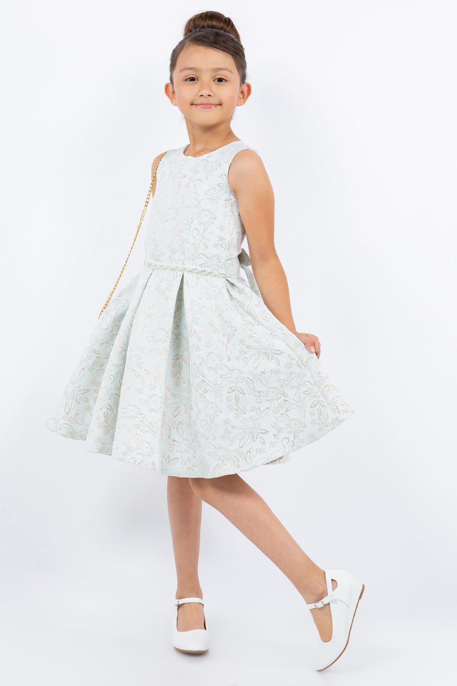 Flower Girl Dresses A Line Printed Short Flower Girl Dress Blue