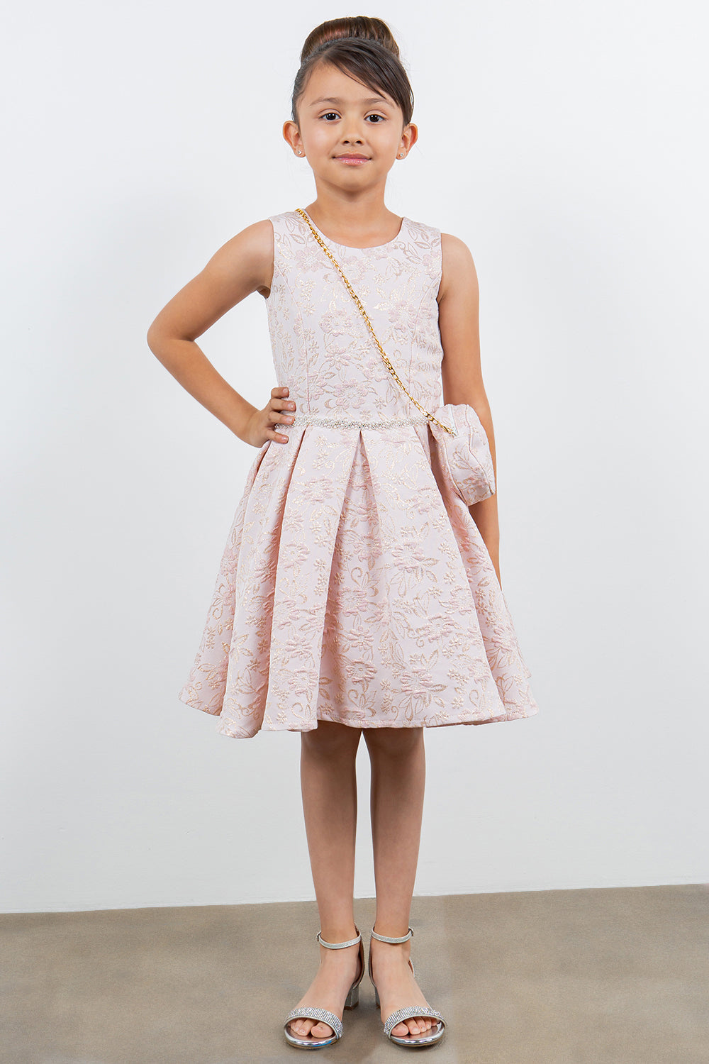 Flower Girl Dresses A Line Printed Short Flower Girl Dress Pink