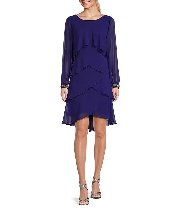 Cocktail Dresses Long Sleeve Cocktail Short Dress Iris