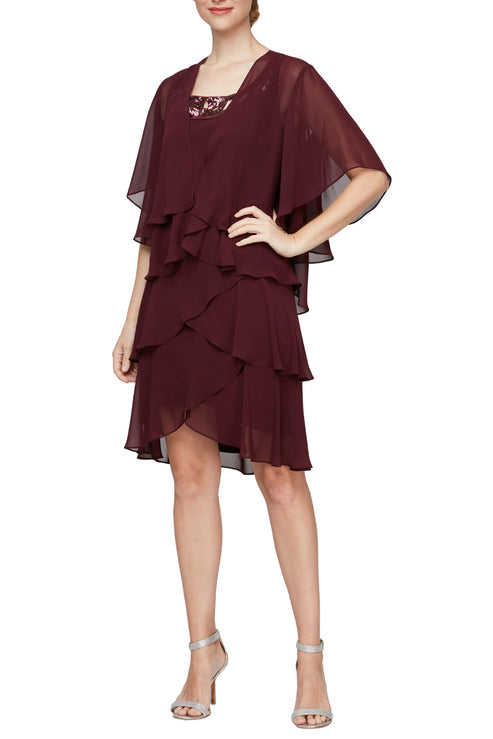 Cocktail Dresses Short Cocktail Sequin Jacket Dress Fig