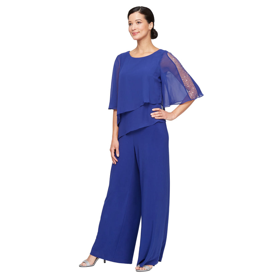 Pant Suit Long Formal Mother of the Bride Pant Suit Iris