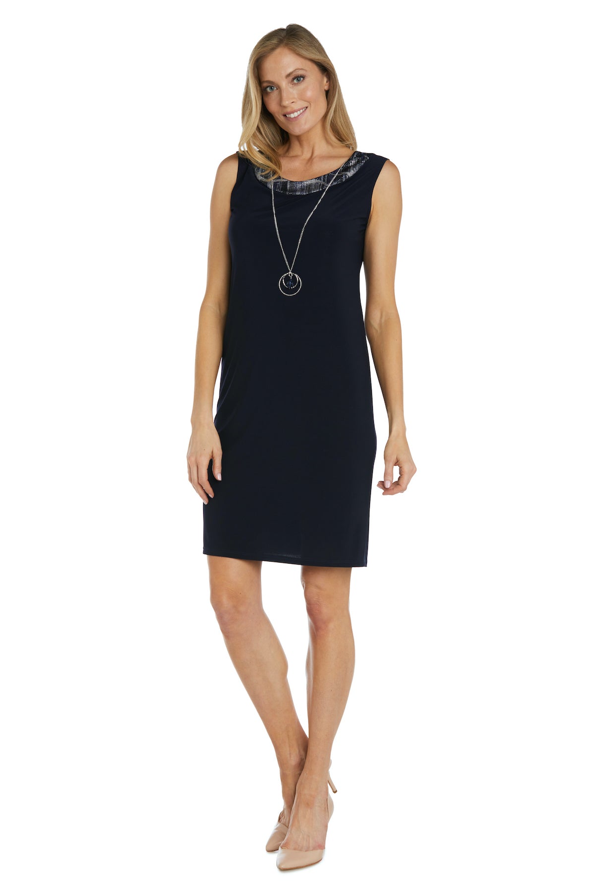 Mother of the Bride Dresses Printed Short Mother of the Bride Jacket Dress  Navy/Silver