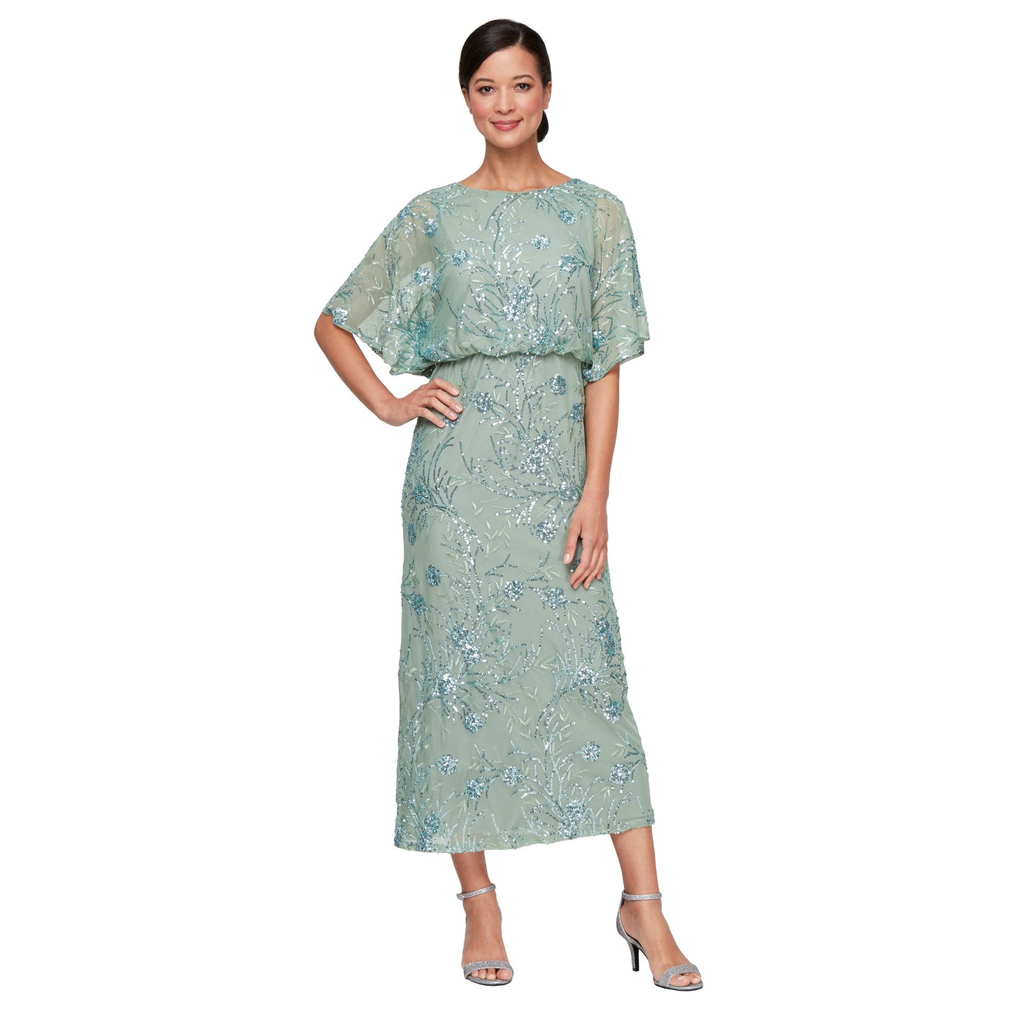 Mother of the Bride Dresses Formal Mother of the Bride Tea Length Dress Sage