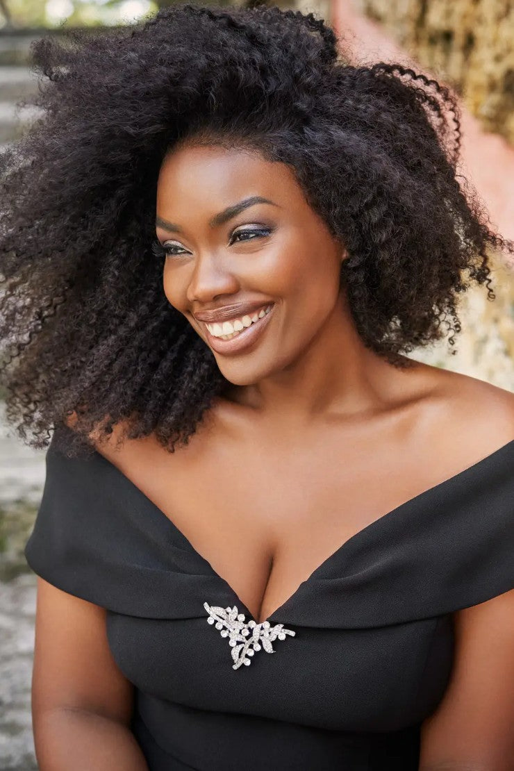 Formal Dresses Beaded Long Pleated Formal Dress Black