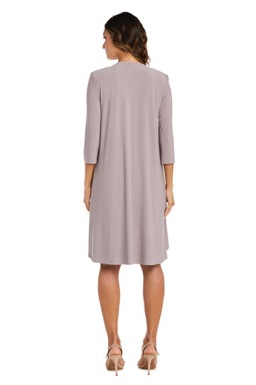 Mother of the Bride Dresses Short Two Piece Print Mother of the Bride Dress Mocha