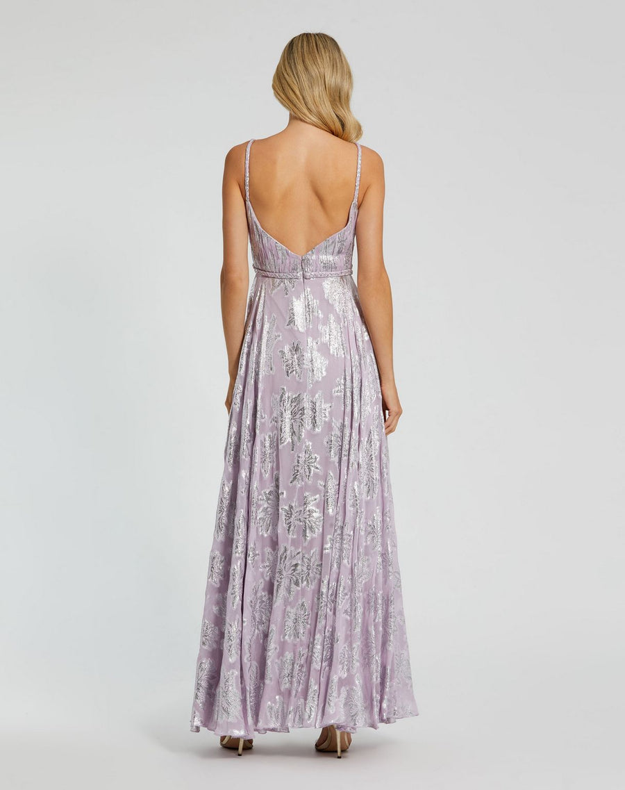 Prom Dresses Long Formal Floral Prom Dress Lilac Multi