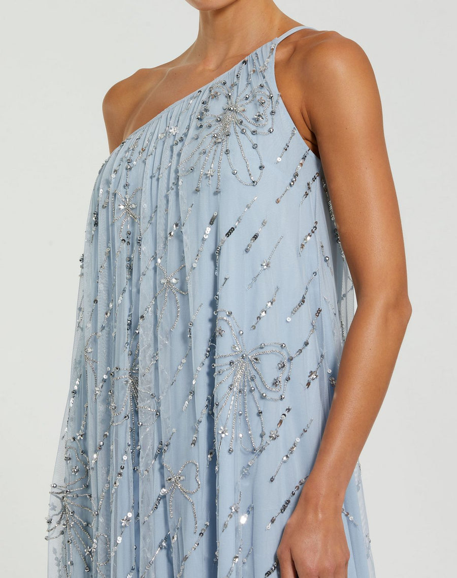 Formal Dresses High Low Formal Sequin Evening Prom Dress Powder Blue