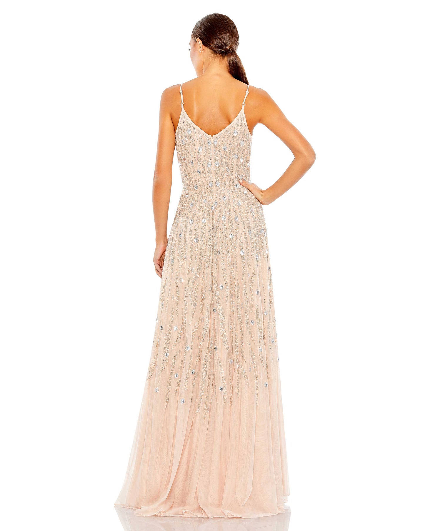 Mac Duggal Prom Spaghetti Strap Long Dress 93566 - The Dress Outlet