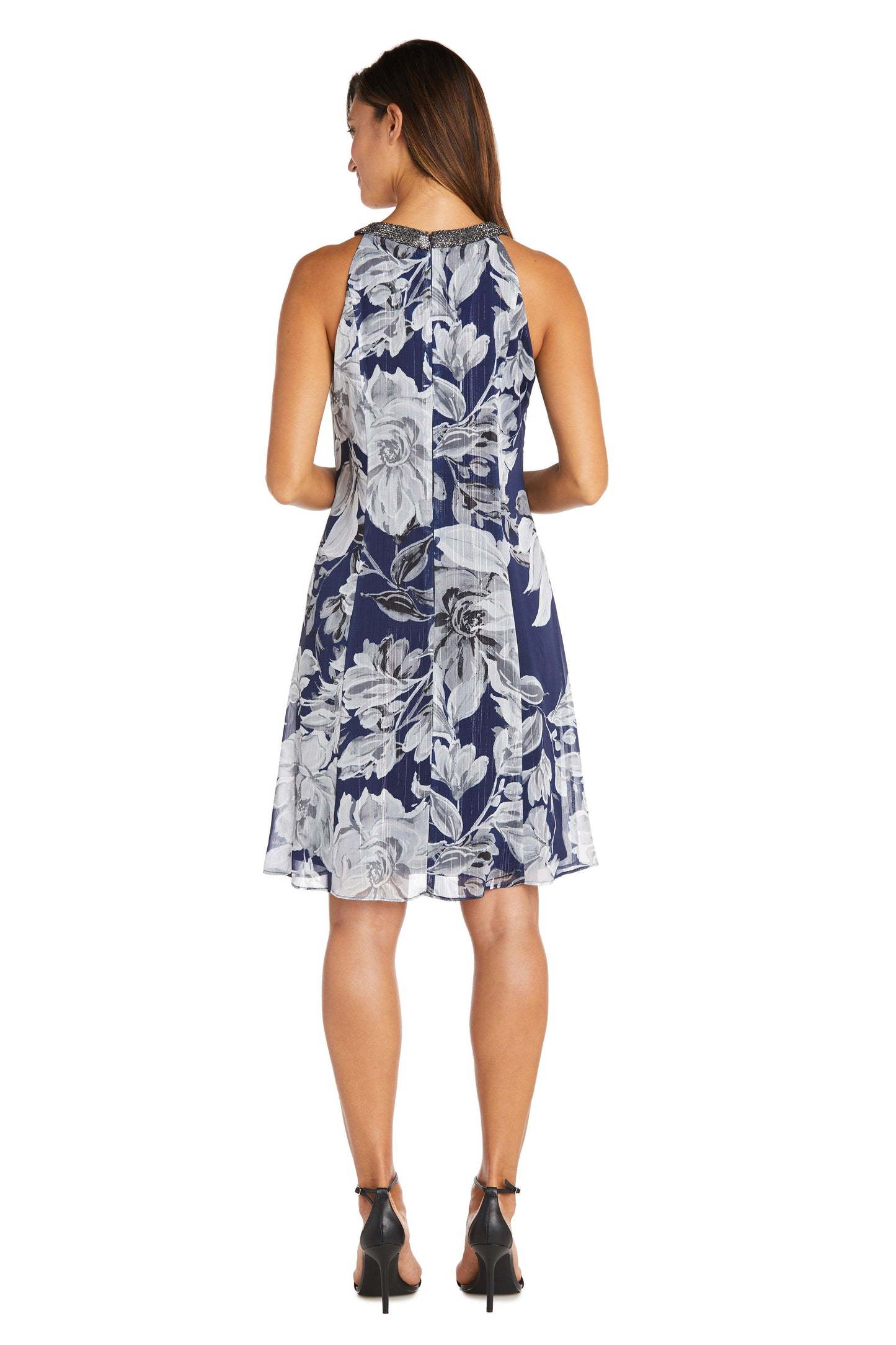 R&M Richards 9359P Short Petite Chiffon Dress