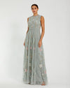 Formal Dresses Prom A Line Floral Beaded Long Formal Dress Sage Multi