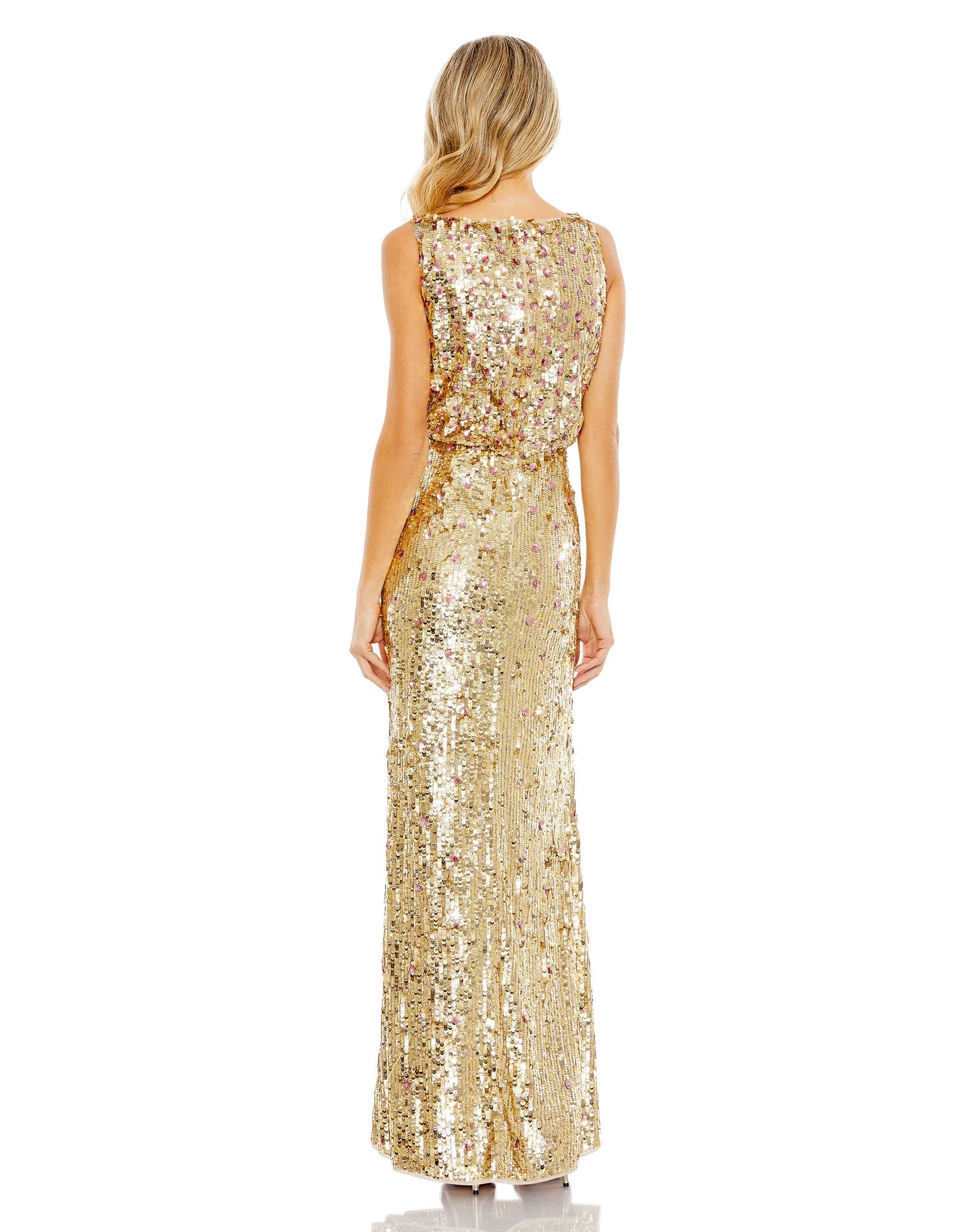 Prom Dresses Sequins Long Formal Prom Dress Gold