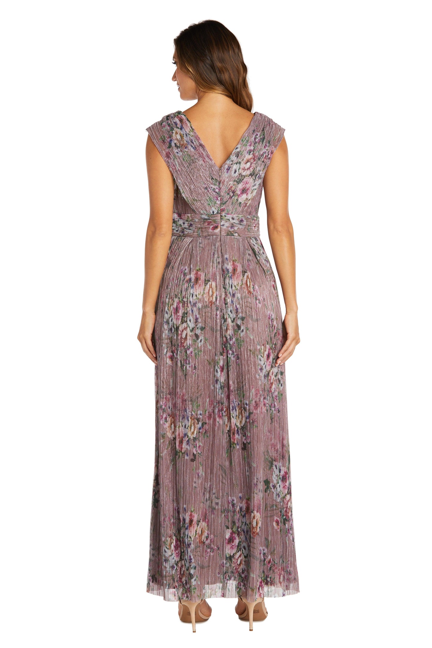 Mother of the Bride Dresses Long Cap Sleeve Formal Petite Dress Rose