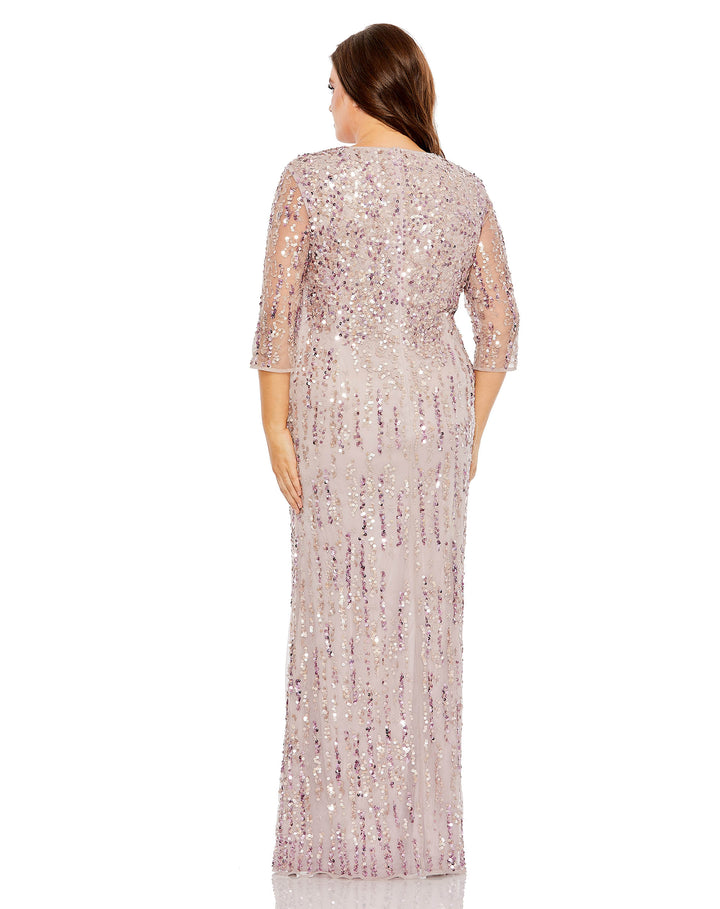 Plus Size Dresses Long Sequin Plus Size Formal Dress Lilac