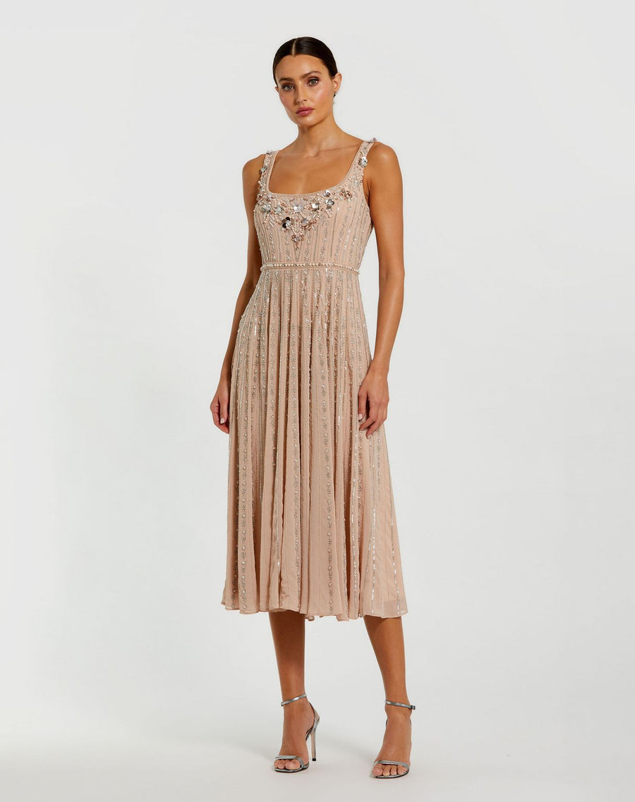 Cocktail Dresses Short Cocktail Tea Length Midi Dress Rose