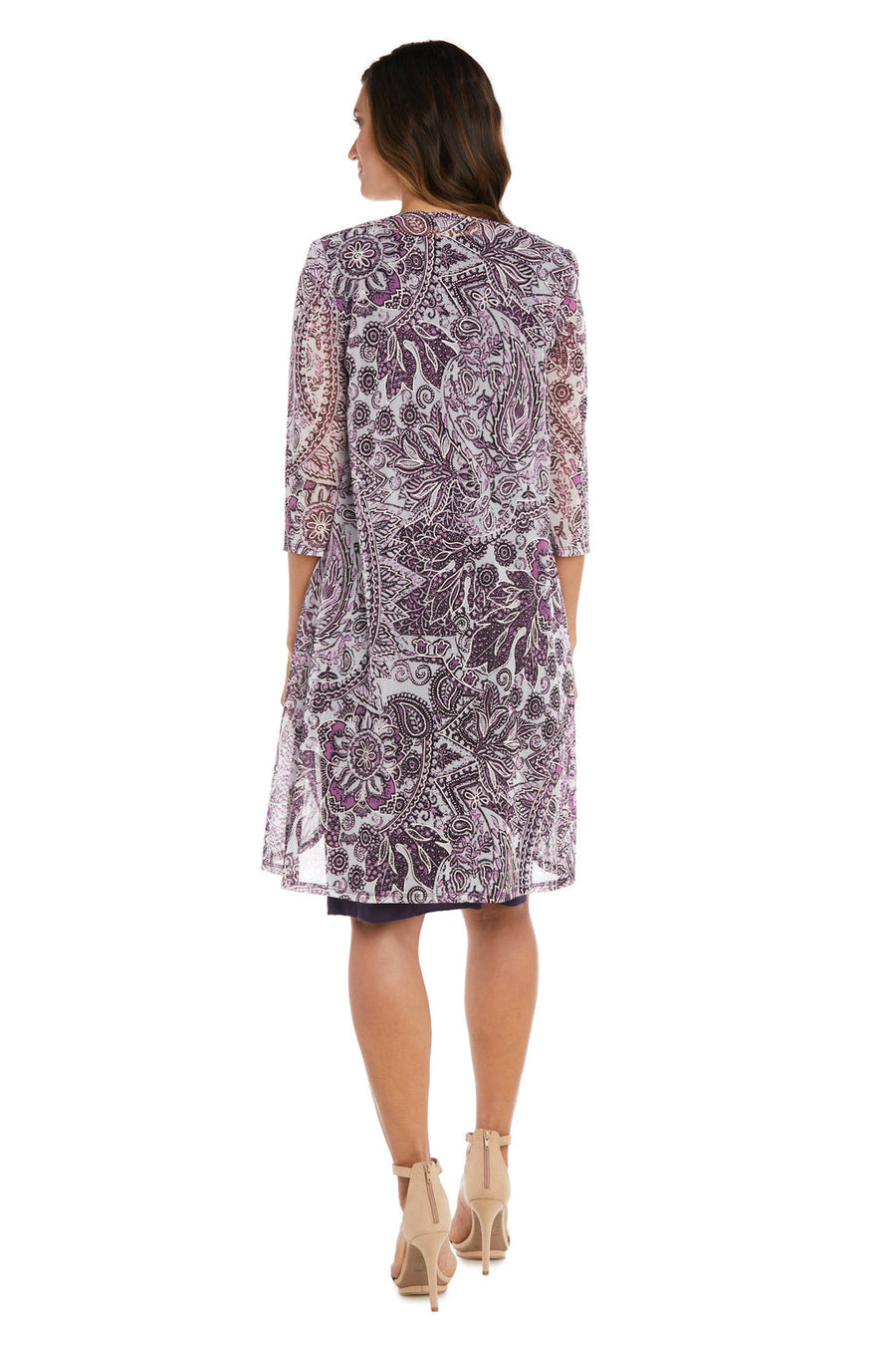 Mother of the Bride Dresses Short Jacket Dress Eggplant