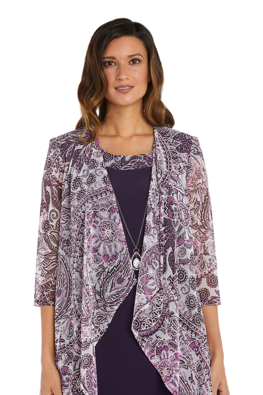 Mother of the Bride Dresses Short Jacket Dress Eggplant