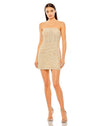 Cocktail Dresses Sequin Cocktail Fitted Mini Dress Nude