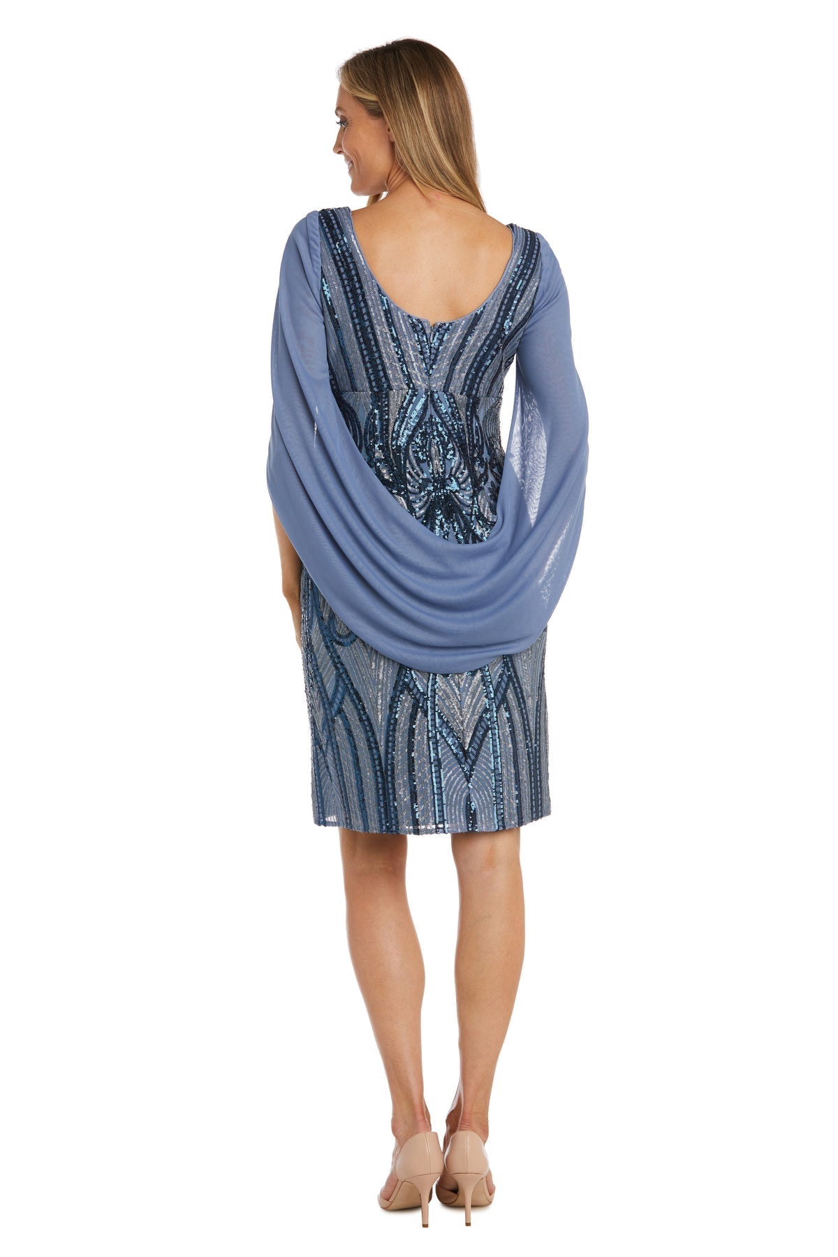 Cocktail Dresses Short Sequin A Line Cocktail Dress Blue