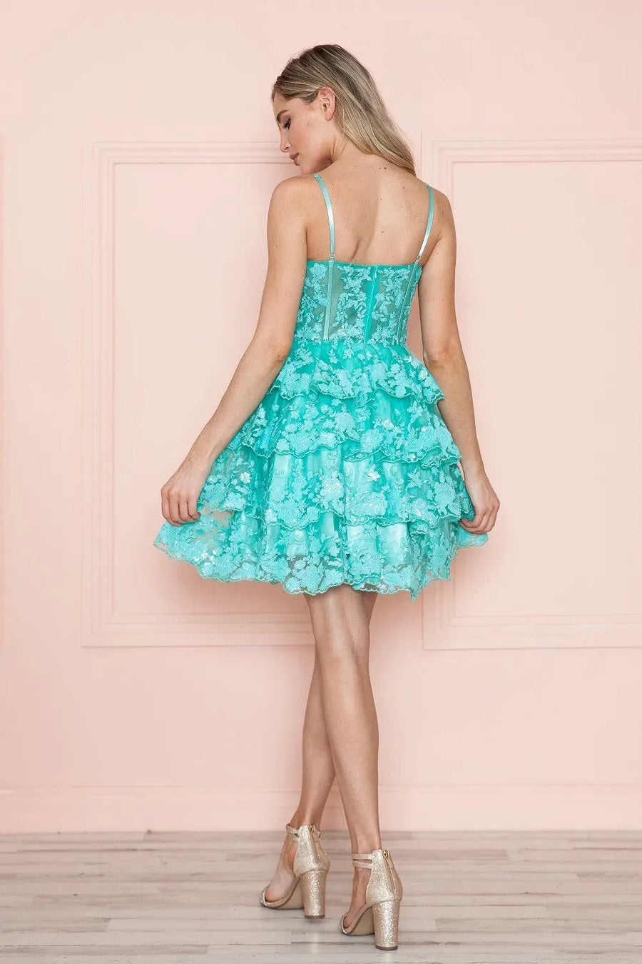 Cocktail Dresses Prom A Line Homecoming Short Corset Cocktail Dress Light Green