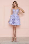 Cocktail Dresses Prom A Line Homecoming Short Corset Cocktail Dress Lavender