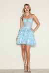 Cocktail Dresses Homecoming Short Applique A Line Tiered Cocktail Dress Blush