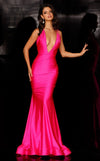 Prom Dresses Mermaid Fit Prom Long Formal Evening Dress Fuchsia