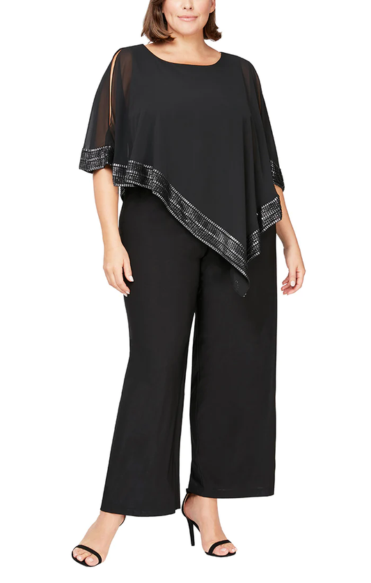 Jumpsuit Plus Size Jersey Jumpsuit Black