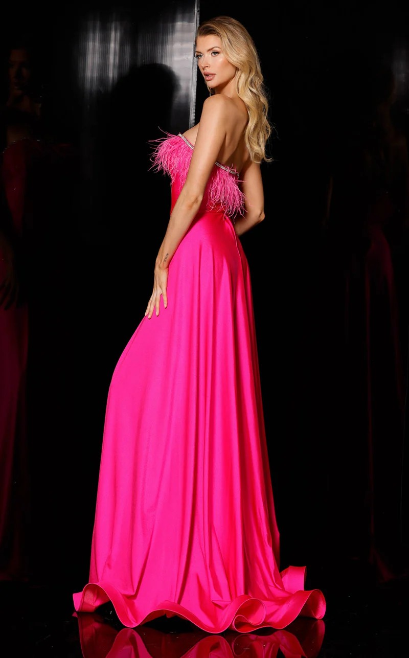 Prom Dresses Long Formal Overskirt Prom Dress Fuchsia