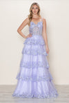 Prom Dresses Long Formal Sequin Corset Prom Dress Lavender