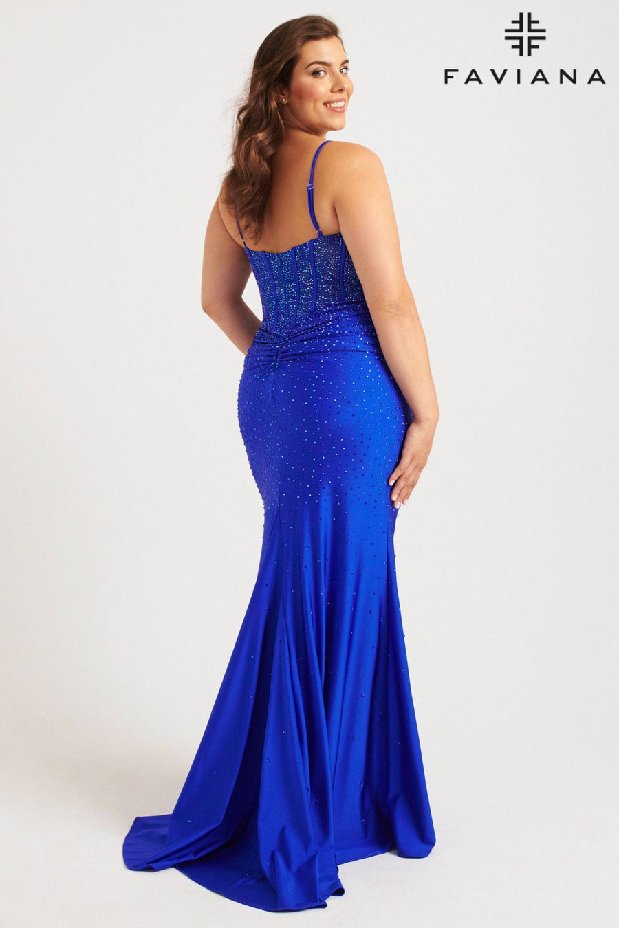 Prom Dresses Long Formal Fitted Prom Plus Size Dress Royal