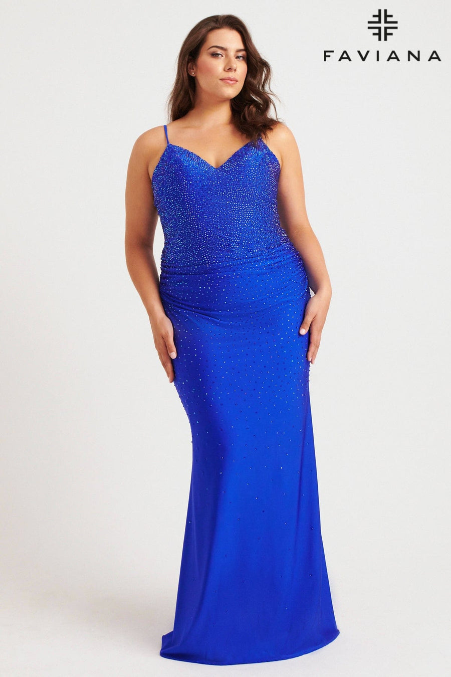 Prom Dresses Long Formal Fitted Prom Plus Size Dress Royal
