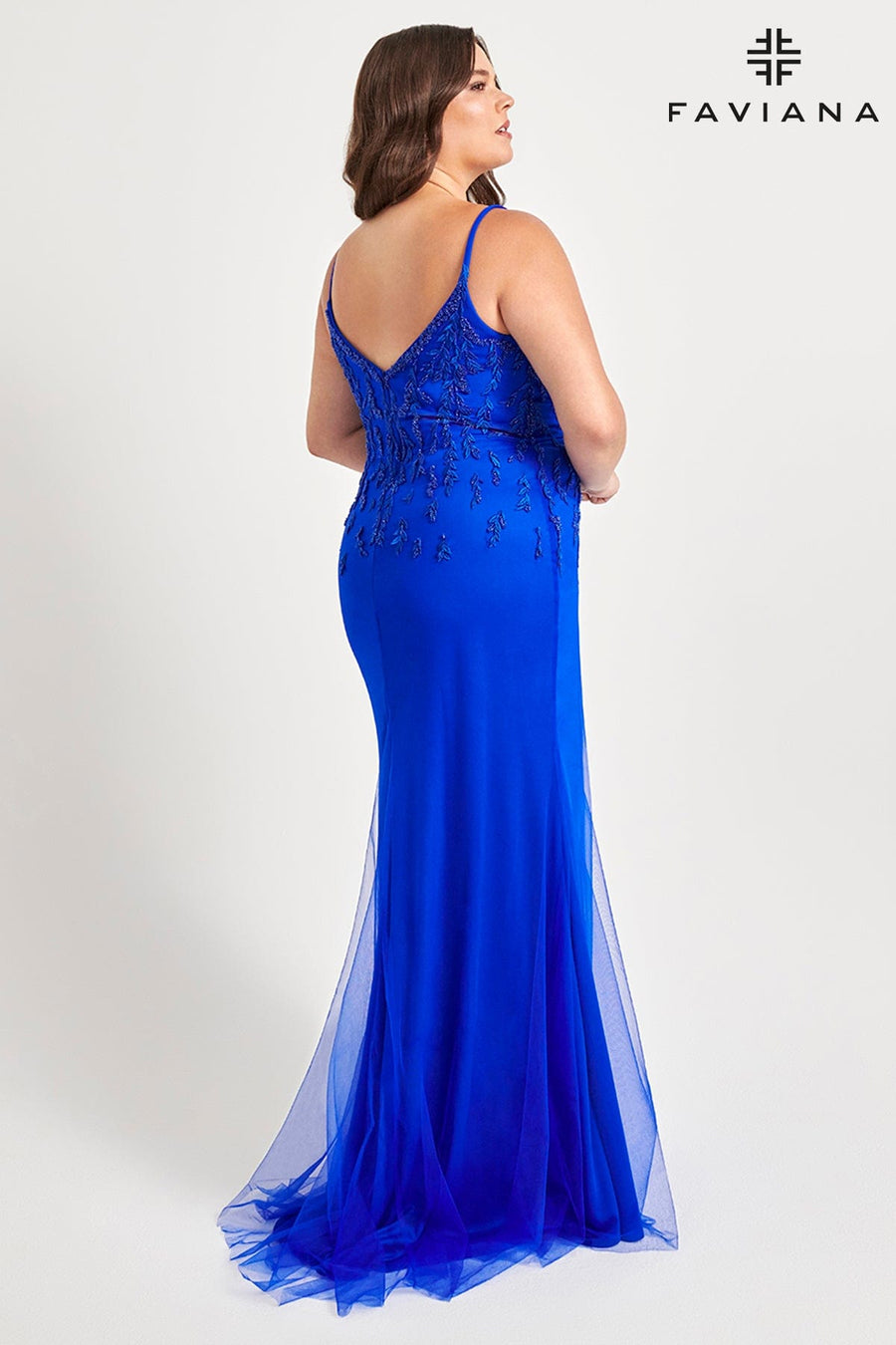 Prom Dresses Long Prom Beaded Prom Lace Plus Size Dress Royal
