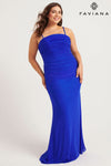 Prom Dresses Long Formal Ruched Plus Size Prom Dress Royal